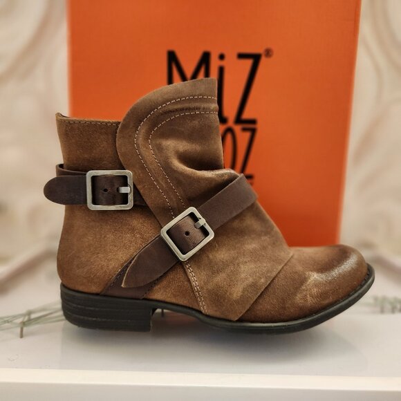 Miz Mooz Shoes - Miz Mooz "Domenique" Boots. taupe suede. NIB. Size EU 37/US 6.5-7